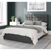 Aspire Beds Ottoman - 24 Square - Saxon Twill - Charcoal - 60