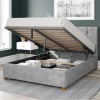 Aspire Beds Ottoman - 5 Vert Ln - Kimiyo Linen - Silver - 50