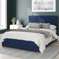 Aspire Beds Ottoman - 19 Vert Ln - Plush Velvet - Navy - 30