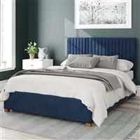 Aspire Beds Ottoman - 19 Vert Ln - Plush Velvet - Navy - 46