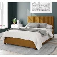 Aspire Beds Ottoman - 19 Vert Ln - Plush Velvet - Ochre - 40