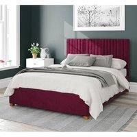 Aspire Beds Ottoman - 19 Vert Ln - Plush Velvet - Berry - 60