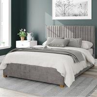 Aspire Beds Ottoman - 19 Vert Ln - Firenze Velour - Silver - 50
