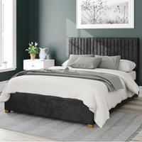Aspire Beds Ottoman - 19 Vert Ln - Mirazzi Velvet - Black - 46