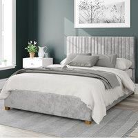 Aspire Beds Ottoman - 19 Vert Ln - Mirazzi Velvet - Silver - 60