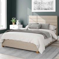Aspire Beds Ottoman - Hor Ln - Malham Weave - Cream - 60