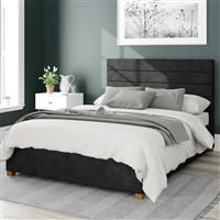 Aspire Beds Ottoman - Hor Ln - Kimiyo Linen - Charcoal - 60