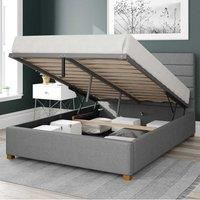 Aspire Beds Ottoman - Hor Ln - Eire Linen - Grey - 60