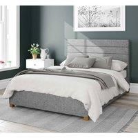 Aspire Beds Ottoman - Hor Ln - Saxon Twill - Grey - 30
