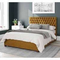 Aspire Beds Ottoman - 48 Diamond - Plush Velvet - Ochre - 40