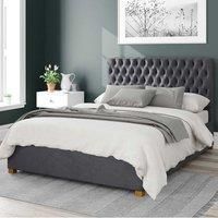 Aspire Beds Ottoman - 48 Diamond - Plush Velvet - Steel - 40