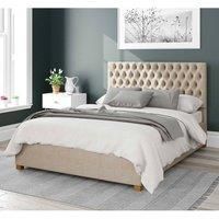 Aspire Beds Ottoman - 48 Diamond - Malham Weave - Cream - 46