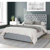 Aspire Beds Ottoman - 48 Diamond - Malham Weave - Sky - 46