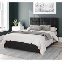 Sinatra Upholstered Ottoman Storage Bed, Plush Velvet Fabric