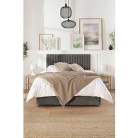 Aspire Grant Divan and Hybrid Memory Pocket Mattress, Linen Fabric, Strutted Headboard, No Drawers