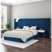 Aspire Furniture Aspire Grandeur Headboard In Plush Navy