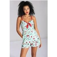Tijuana Printed Sweatheart Neckline Playsuit