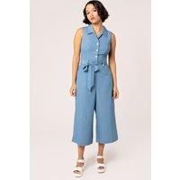 Hell Bunny Rylee Jumpsuit Blu