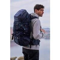 Mountain Warehouse Inca Extreme 65 Litres Rucksack - Hardwearing, Rain Cover - 77.5cmX34cmX25cm Navy