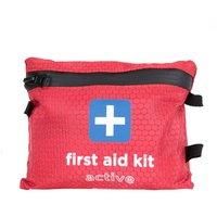 Mountain Warehouse Sports First Aid Kit - Compact, Easy to Pack - For Gym, Sports, Camping, Outdoors, Travelling, Picnic Red