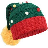 Mountain Warehouse Mrs Clause Womens Christmas Pom Beanie - Warm Ladies Winter Cap, Breathable Hat Cap, Easy Care - Best for Travelling, Walking & Camping Dark Green