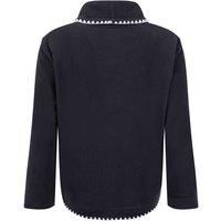 Weird Fish Women's Tamara Asymmetric Fleece Cardigan in Navy | Size: 22