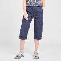 Weird Fish Women's Salena Â¾ Length Trousers, Blue/CAPRI