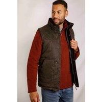 Weird Fish Blayney Wadded Gilet Bark Size S