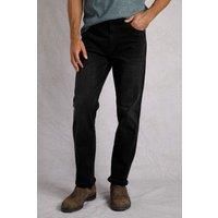 Weird Fish Edward Organic Cotton Denim Jeans Washed Black Size 40