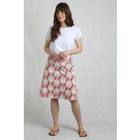 Weird Fish Malmo Printed Jersey Skirt