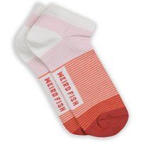 Weird Fish Women's Loretta Trainer Socks 3 Pack in Peach