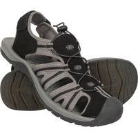 Mountain Warehouse Bay Reef Mens Shandals - Synthetic Upper Shoes, Neoprene Lining Sandals, Lightweight, Cushioned Foam Footwear - For Walking, Beach, Travelling Black Adult Shoe Size 6