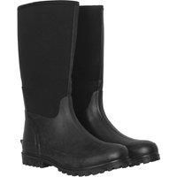 Mountain Warehouse Neoprene Mucker Casual Mens Wellies - Waterproof & Easy Wipe Clean, Sturdy Wellington Boots - for Rain, Mud, Snow, Walking & Festivals Black Adult Shoe Size 13