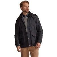 Hinter + Hobart Men's Darlington Hooded Jacket Waxed Cotton Windproof Outerwear