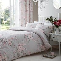Catherine Lansfield Canterbury Grey Duvet Cover Bedding Set Wallpaper Curtains