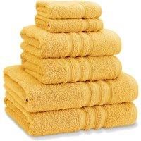Catherine Lansfield Zero Twist 6 Piece Towel Bale Ochre