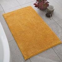 Catherine Lansfield Bath Mat, Polyester, Ochre, 50x80cm