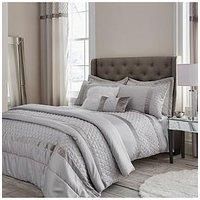 Catherine Lansfield Sequin Cluster Bedspread Silver 240x260cm
