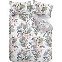 Accessorize Kensington 100% Cotton Reversible Duvet Cover and Pillowcase Set White