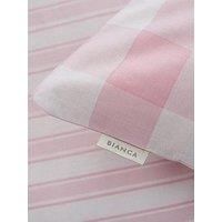 Bianca Cottonsoft Bianca Pink Check Cotton Fitted Sheet