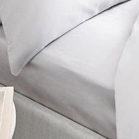 Bianca 400 Thread Count Cotton Sateen Double Fitted Sheet Dove Grey