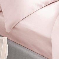Bianca 400 Thread Count Cotton Sateen Double Fitted Sheet Blush Pink