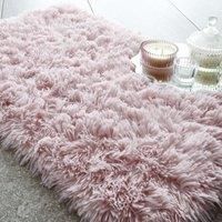 Catherine Lansfield Cuddly 50x80cm Bath Mat Blush