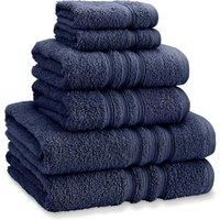 Catherine Lansfield Zero Twist 6Piece Towel Bale  Navy