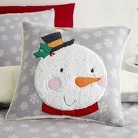 Catherine Lansfield Cosy Snowman Grey Duvet Covers Fleece Kids Bedding Sets