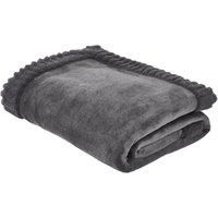 Catherine Lansfield Throw, Polyester, Charcoal, Throw-150x200cm