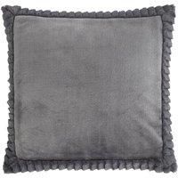 Catherine Lansfield Cushion Cover, Polyester, Charcoal