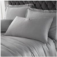Catherine Lansfield Silky Soft Satin Standard Pillowcase Pair Blush