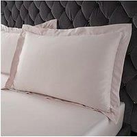Catherine Lansfield Silky Soft Satin Oxford Pillowcase Pair Silver