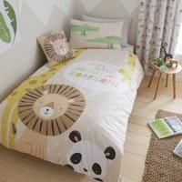 Catherine Lansfield Kid's Children's Roarsome Animals Bedroom Collection Natural